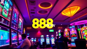 Exciting online gaming experience with 888new logo and diverse games.