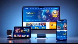 TV88's engaging online gambling interface showcasing a secure and vibrant user experience.