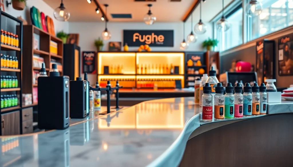 Elfbar Vape-Produkte in einem einladenden Shop-Layout präsentieren