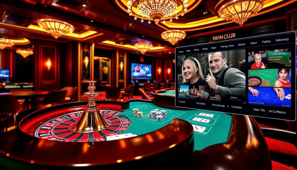 Experience thrilling gameplay at IWIN Club with vibrant casino tables and exciting betting action.