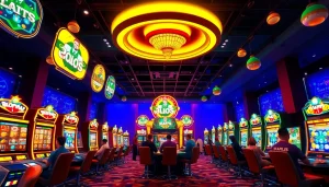 Situs kode4d showcasing an exciting online gaming environment with animated slots and vibrant colors