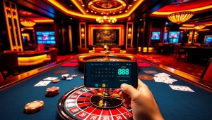 Experience the thrill of app lc88 with vibrant casino gaming visuals and smartphone integration.