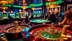 Experience the thrill of gambling with 11UU at a luxurious casino table setting.