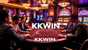 Players experiencing thrilling poker action at a KKWIN casino table, enhancing their gameplay.
