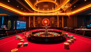 Experience the vibrant atmosphere of Nhà cái S8 with colorful chips and casino tables.