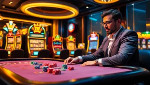 Experience the thrill of 79KING as players strategize around a vibrant casino table.