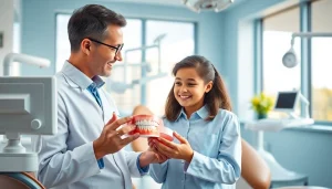 子ども向けの矯正歯科治療に焦点を当てた、現代的な矯正歯科クリニックの魅力的な光景。