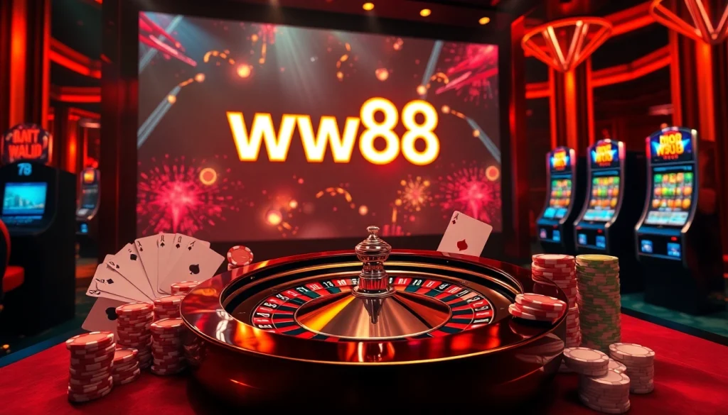 Experience the thrill of online gaming with WW88's exciting casino games and vibrant atmosphere.