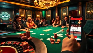 Trải nghiệm những ván bài poker căng thẳng tại một casino sang trọng với giao diện chơi game đầy kích thích của BetVIP.