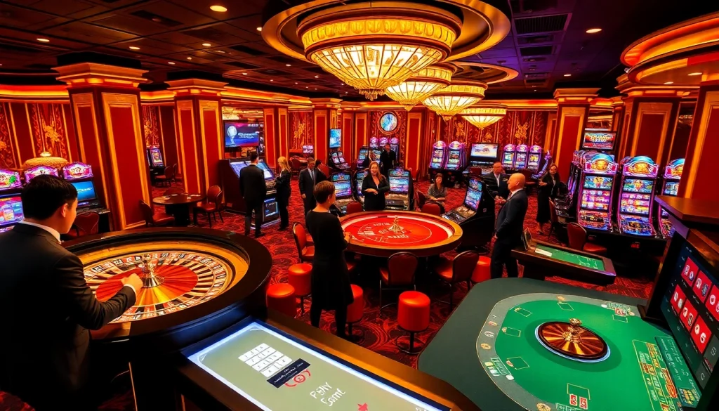 Experience the thrill and luxury of the iwin club with stunning casino tables and vibrant gaming.