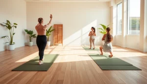 静かな環境が広がるホットヨガスタジオの様子。ホットヨガ おすすめの実践を強調。