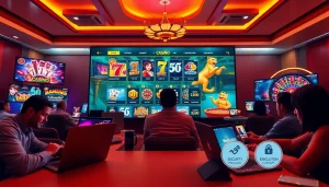 Engaging online gaming experience at TTPTP with players enjoying a variety of games in a modern, secure environment.