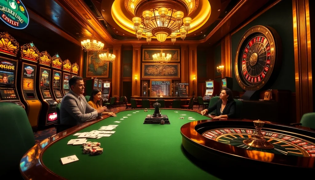 Engage in thrilling gameplay at a luxurious casino showcasing hidden wiki official elements.