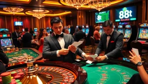 Experience the thrill of gambling with vibrant visuals of casino games featuring 88t elements.