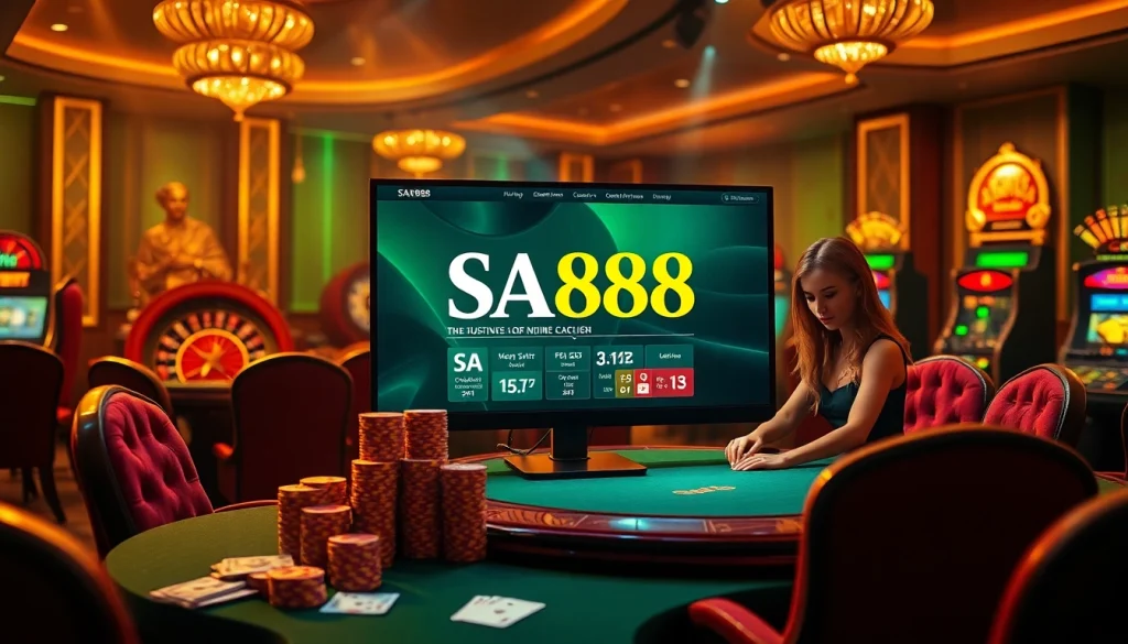 Experience the excitement of online gambling at SA88 with dynamic games and luxurious visuals.