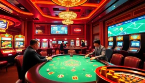 Engage with thrilling bets on luongsontv while playing at an elegant casino table full of excitement.
