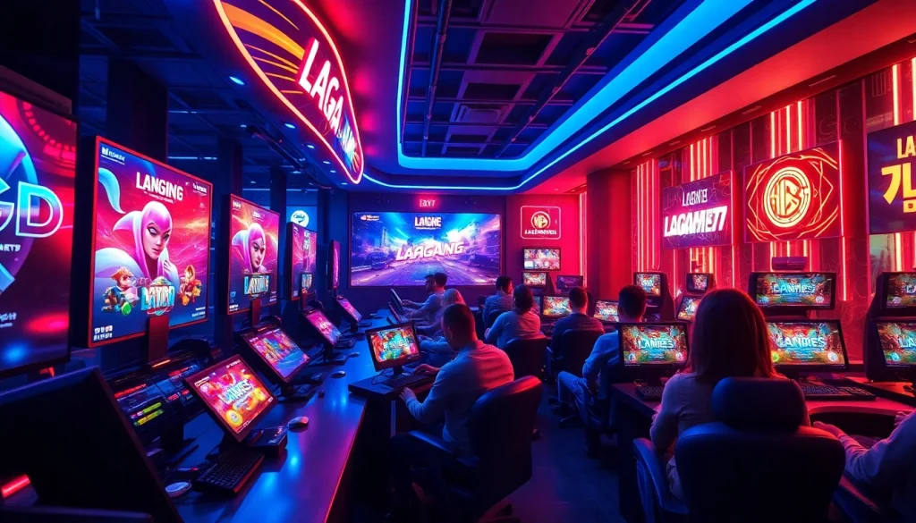 LAGAGAME77 gaming interface showcasing vibrant graphics and dynamic gameplay.