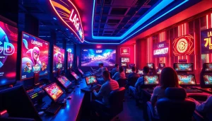 LAGAGAME77 gaming interface showcasing vibrant graphics and dynamic gameplay.