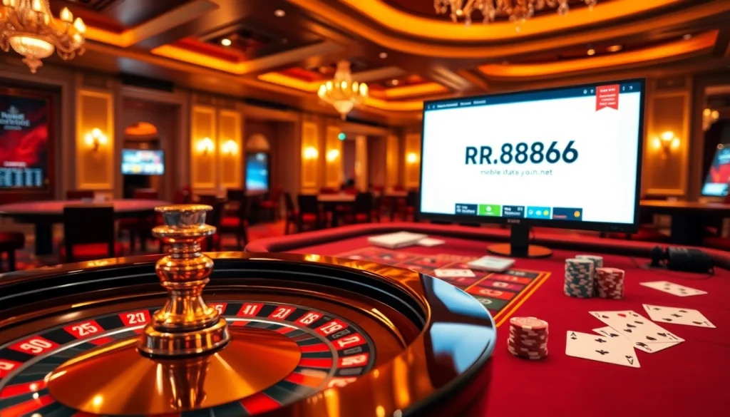 Experience thrilling gameplay with RR88 at https://rr8888.in.net/, showcasing a vibrant casino scene.