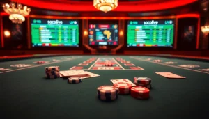 Socolive enhances the thrill of gambling with vibrant casino visuals featuring poker chips and cards.