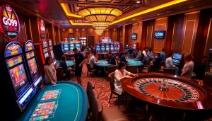 Experience the thrill of GO99 gaming with vibrant casino visuals and engaging gameplay.