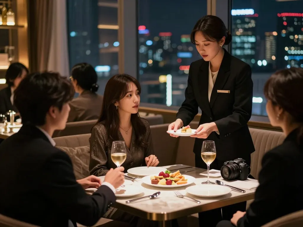 Experience the luxurious ambiance of 강남쩜오 nightlife, showcasing elegant service and high-quality entertainment in a premium venue.